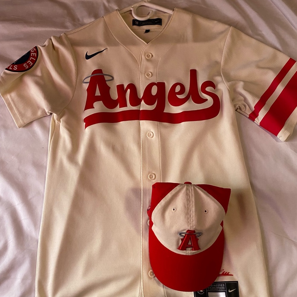 Angels Ohtani jersey with FREE HAT